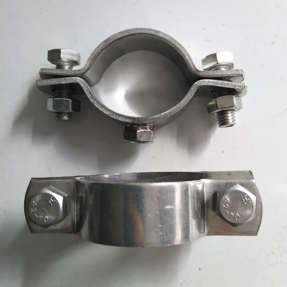
When zhou yili 304 Stainless steel flat pipe bracket with M8 nut pipe bracket fixing clip 