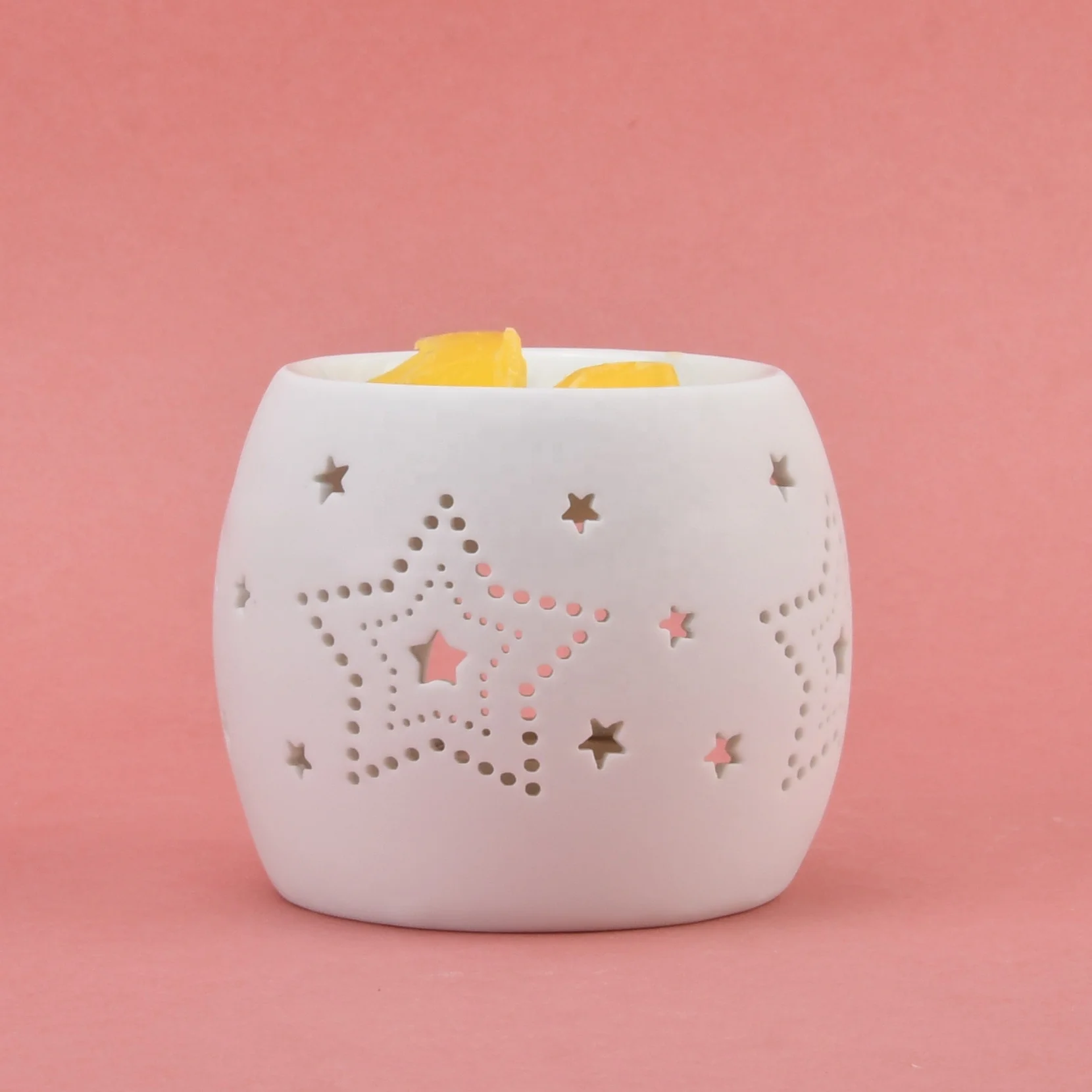Ceramic Tealight Candle Holder Essential Oil Burner Porcelain Wax