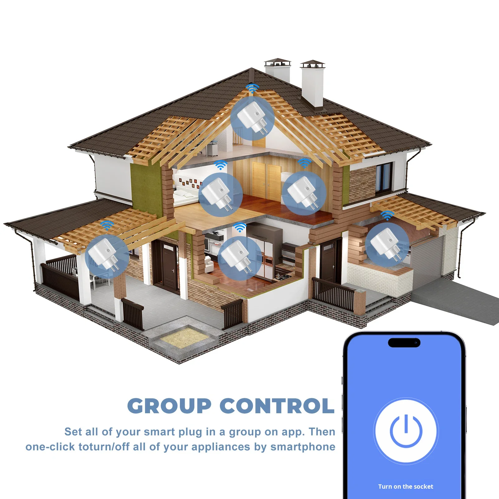 European Standard Smart Socket WiFi Smart Plug CozyLife Remote Control 16A Smart Home Security Door Protection Timing Settings Hf55229e15da743f4a23d07560ad18ef58
