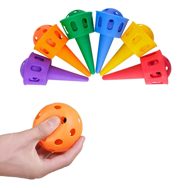 Kids Sports Toy Training Fun Ball Catcher Plastic Cup And Ball Game