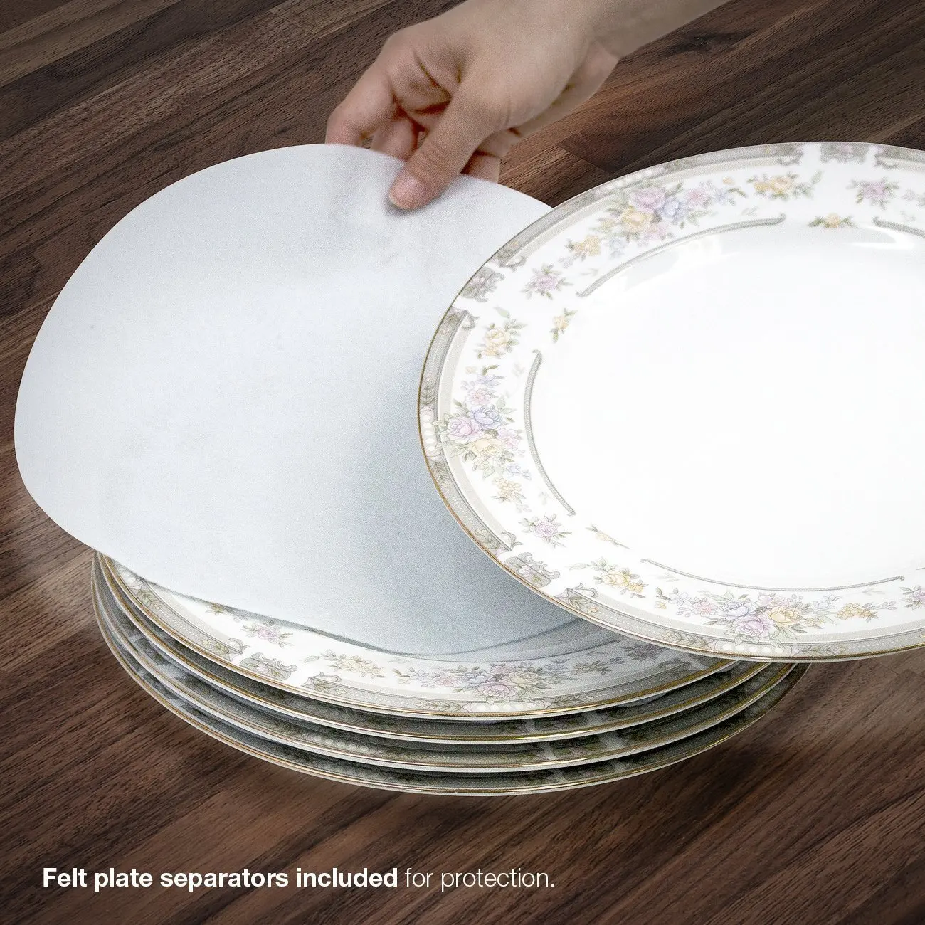 Amazon Felt Protectors For Plates Cup Quilted Protection Storage Box