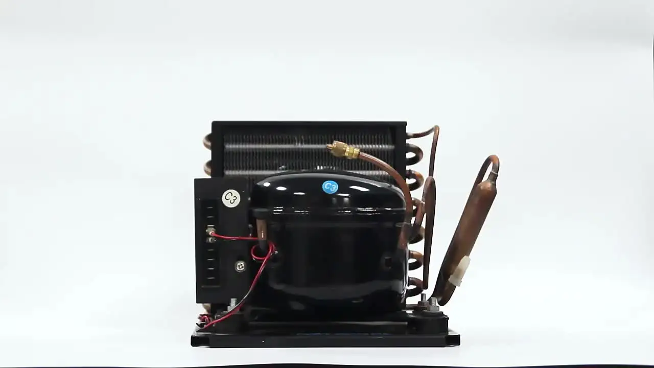 1/3HP R404 LBP冷凍乾燥機用圧縮機、冷却能力100〜450W、銅チューブ