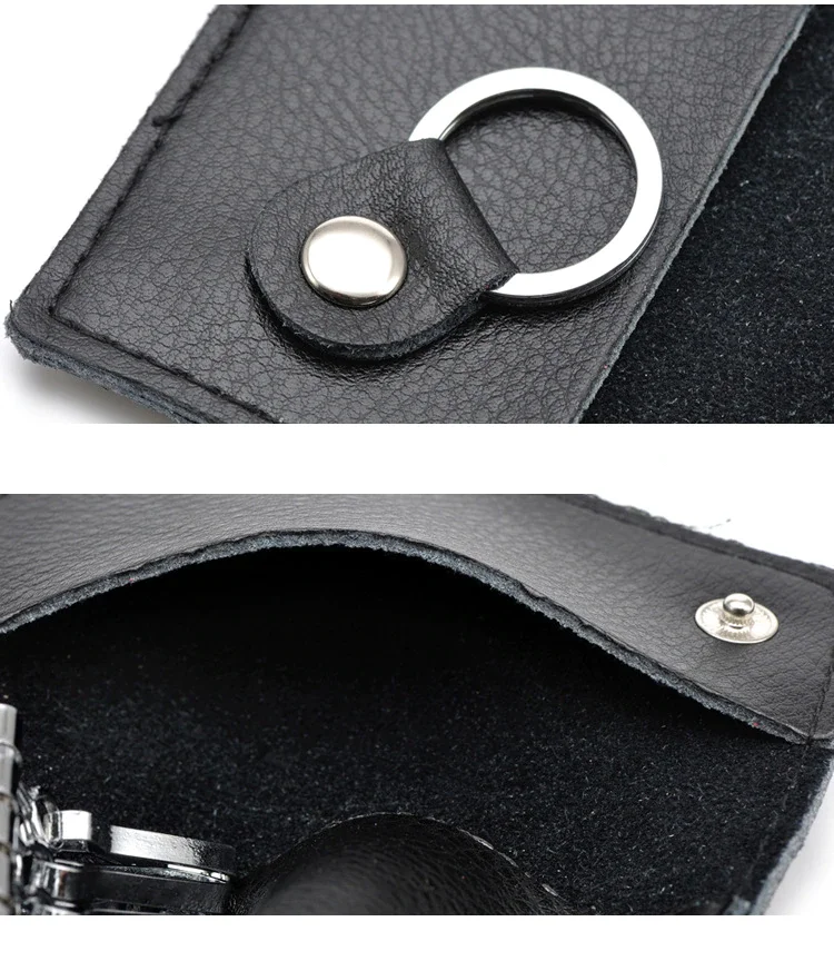product-GF bags-Genuine Leather Keychain Men Women Key Holder Organizer Pouch Car Key Chain Wallet H-2