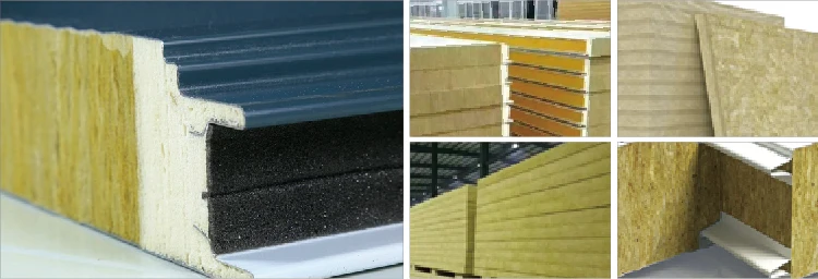 Free Sample Sustainable Thermal Insulation BASALT raw material Class A1 Fireproof 80kg 50mm Rock Wool Panel