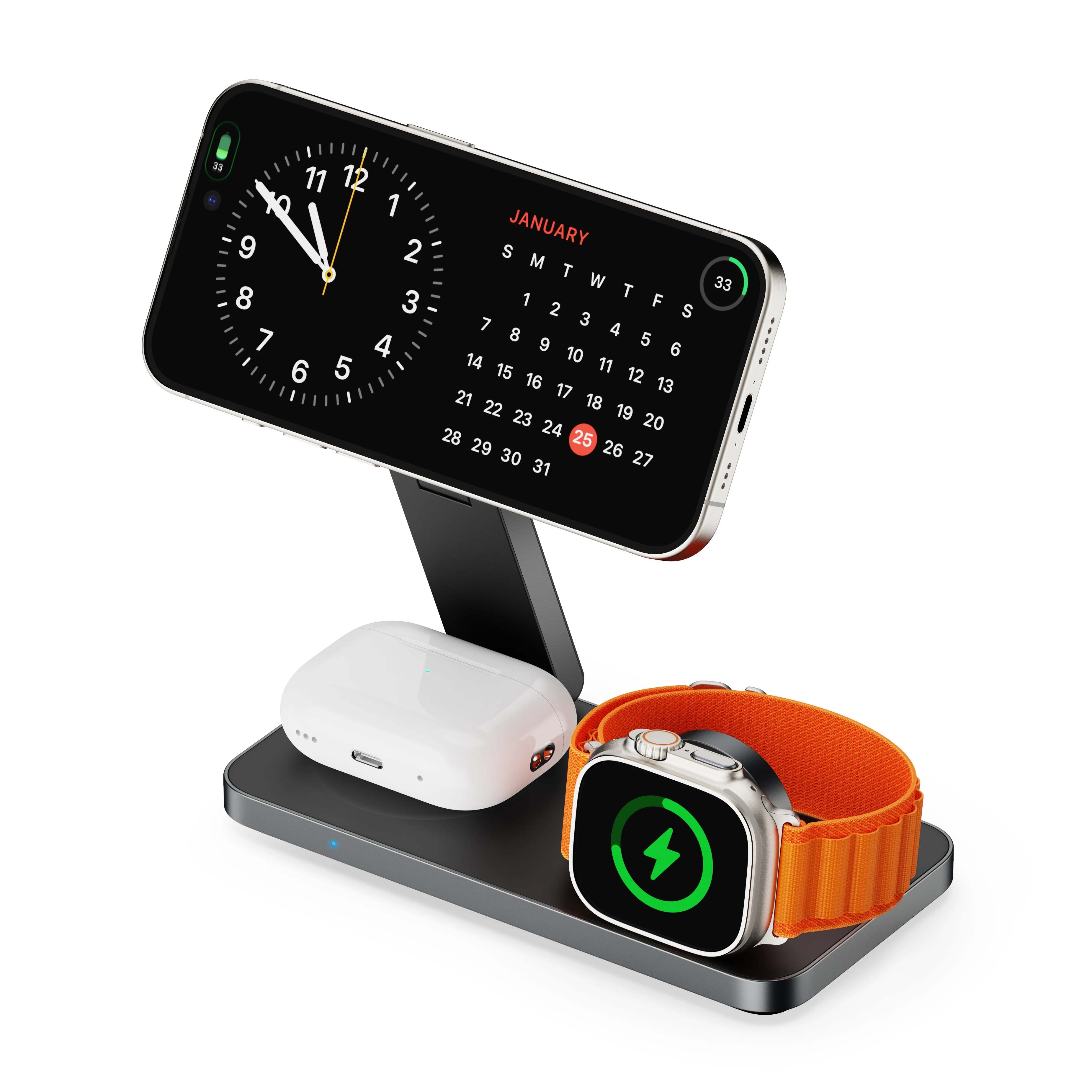 Hybrid smartwatch with integrated earbuds in compact wristband form