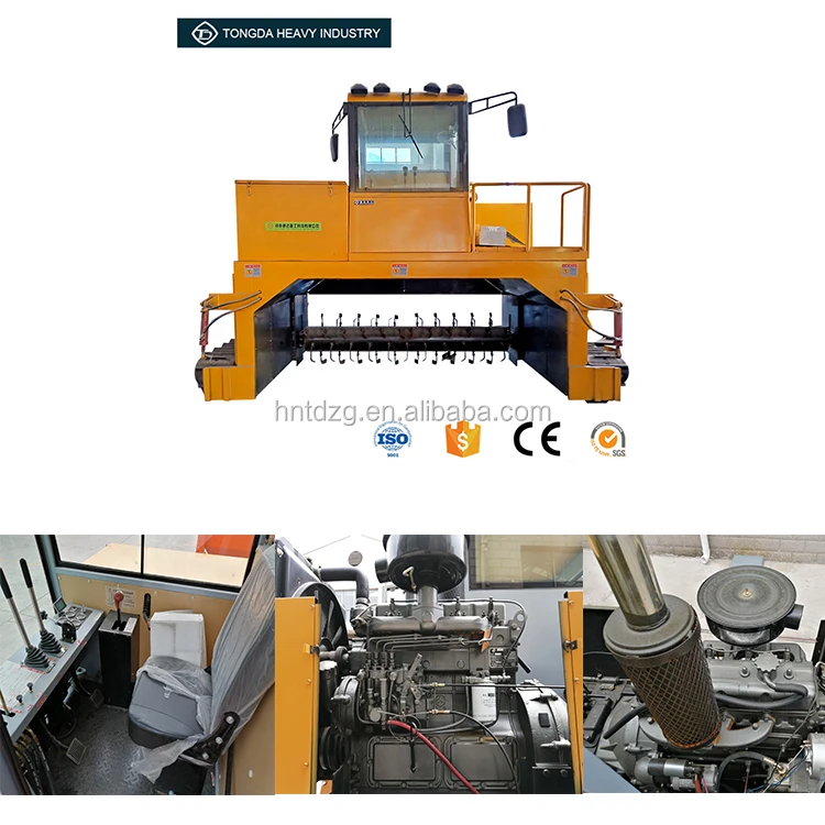 Chicken manure window compost turner/crawler compost making machine/recycle equipment for composting  .jpg