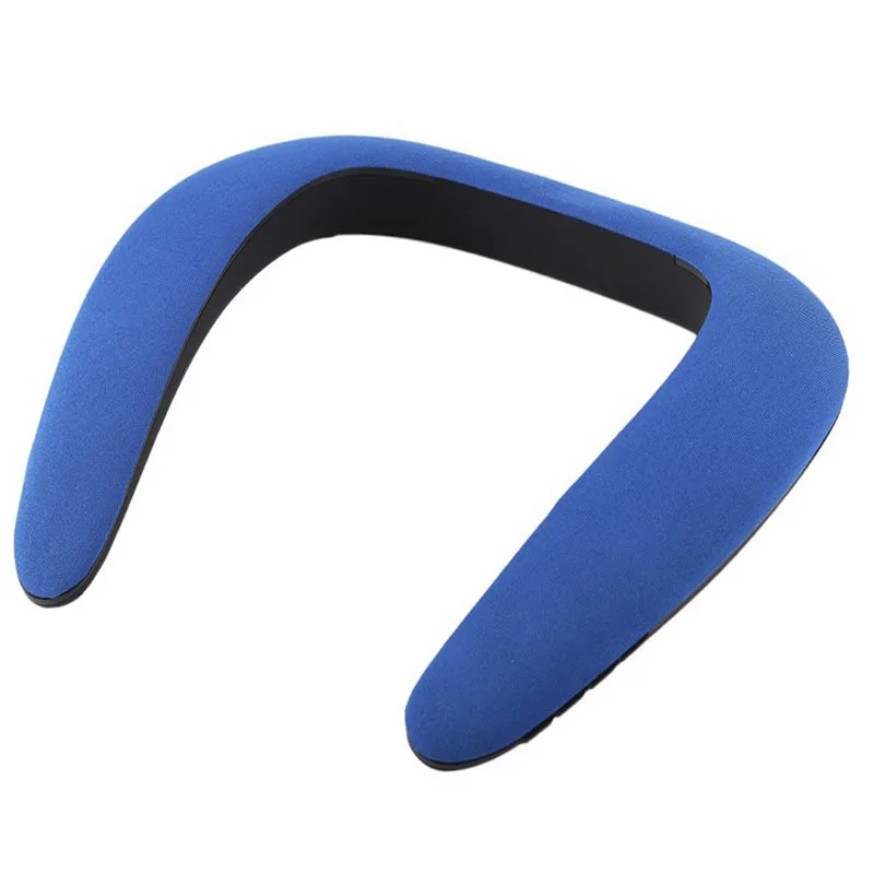 U Shape Neck Wearable Outdoor Sport Wireless Portable Bluetooth Speaker (Blue)