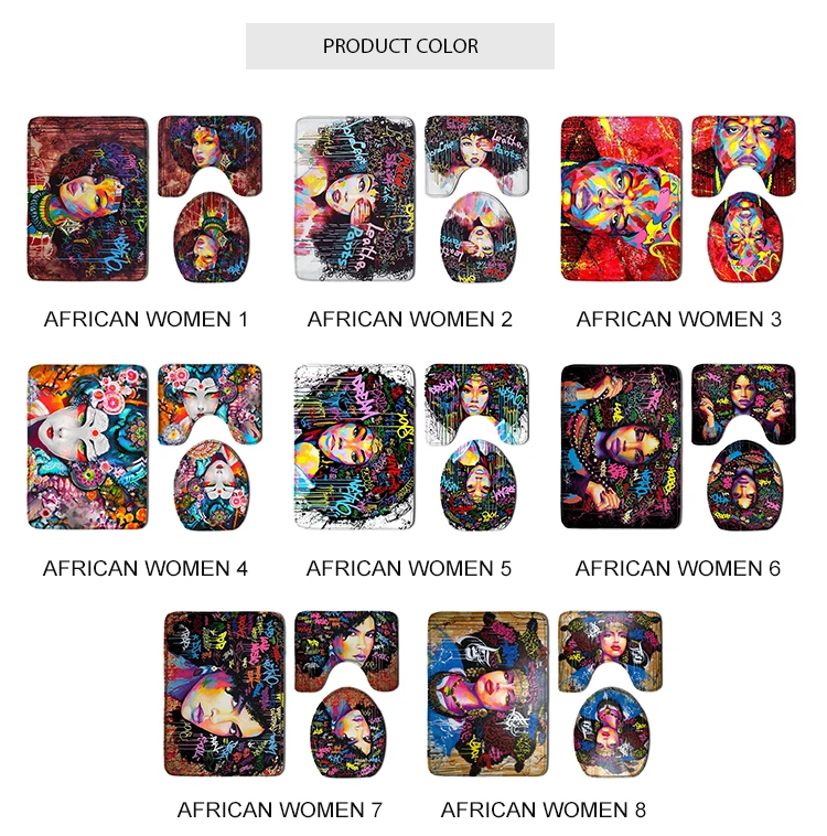 african girl bath rugs