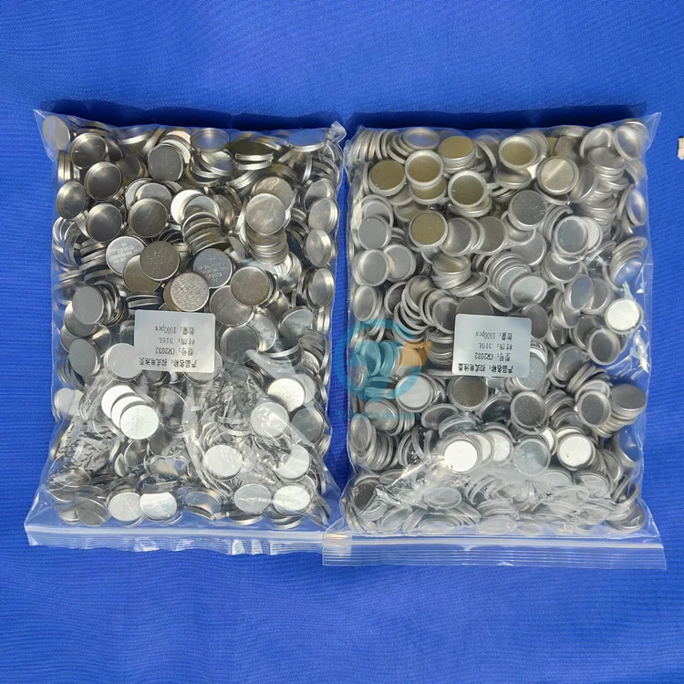 316 Stainless Steel Cr2032 Coin Cell Cases With Spacer And Spring 100