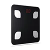 Hot sale 6mm tempered glass black shell ABS rubber pads digital weighing scale