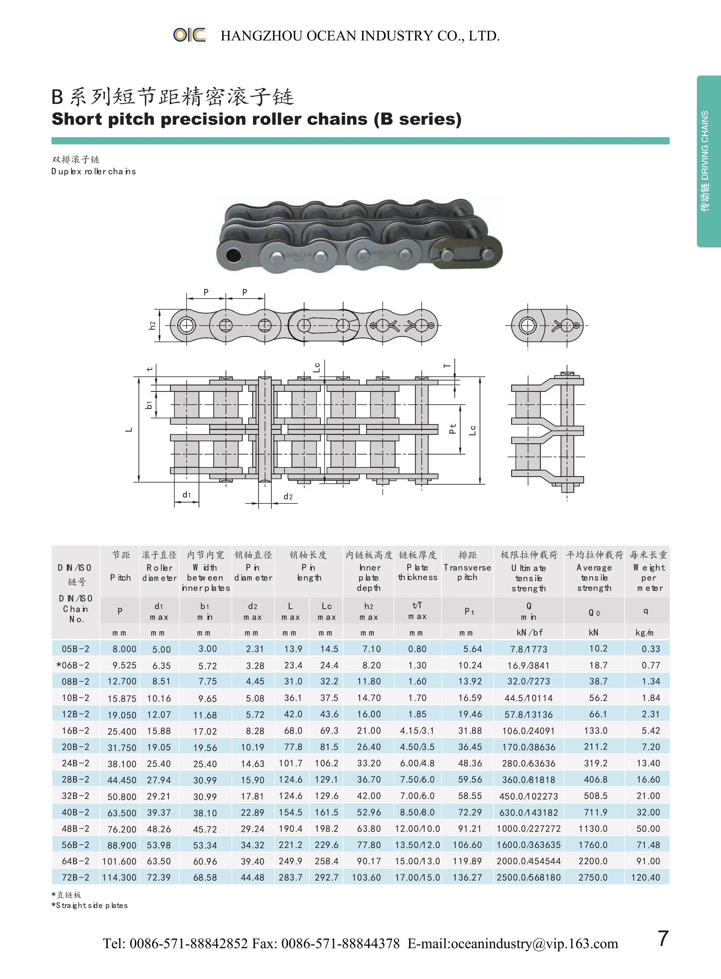 Stainless Steel Ss304/ss316 Roller Chain 04b 05b 06b 08b 32b 48b 56b ...