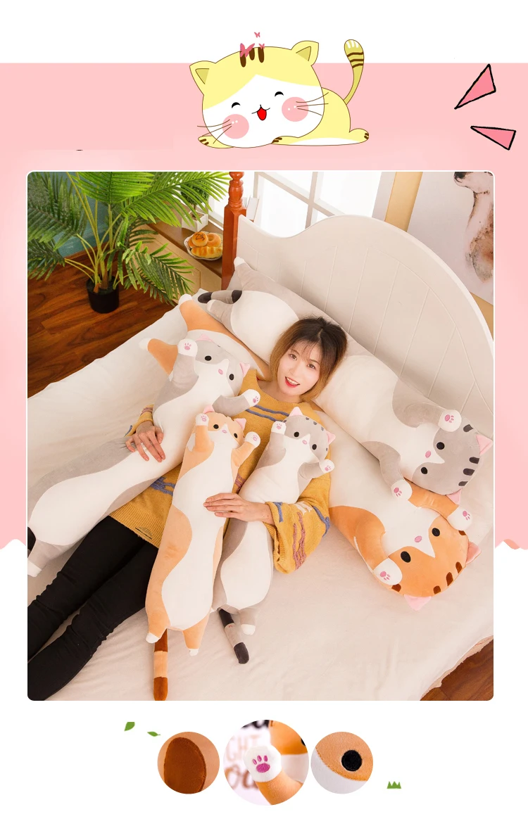 long cat pillow 130cm