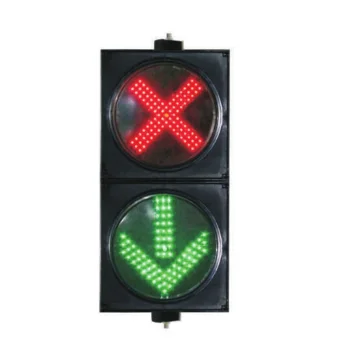 High quality red cross green arrow led traffic light module