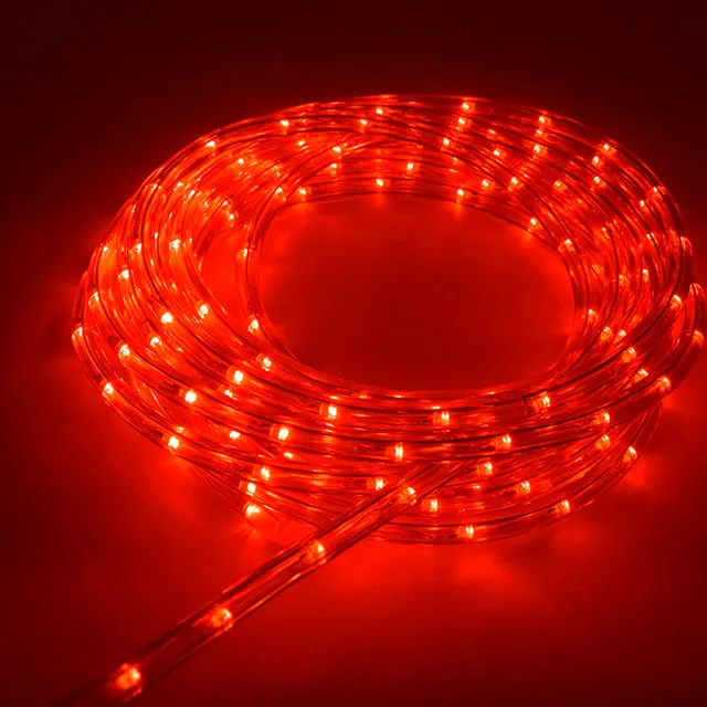 10M 100LED RGB Color Changing Rope String Lights with Plug for Garden Swimming Pool Decoration