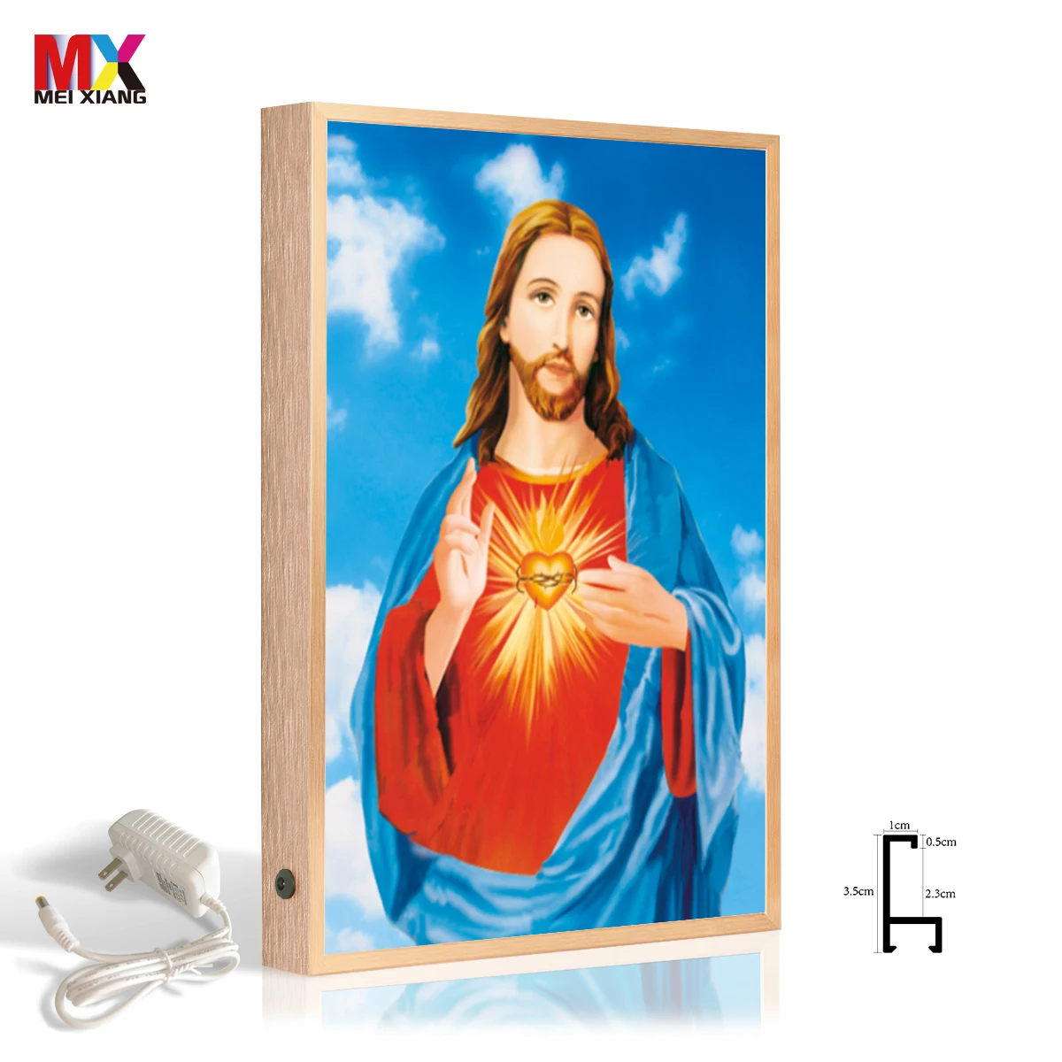 mini photo frame in dog