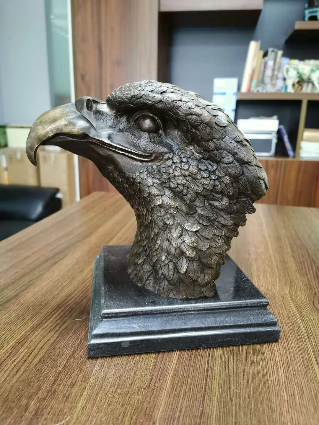 Animal Bronze Eagle Head Statue For 