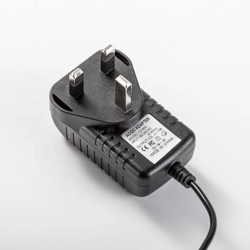 DC12V UK wall plug led lighting transformer 12w LED strip light LED power supply UK wall plug led driver