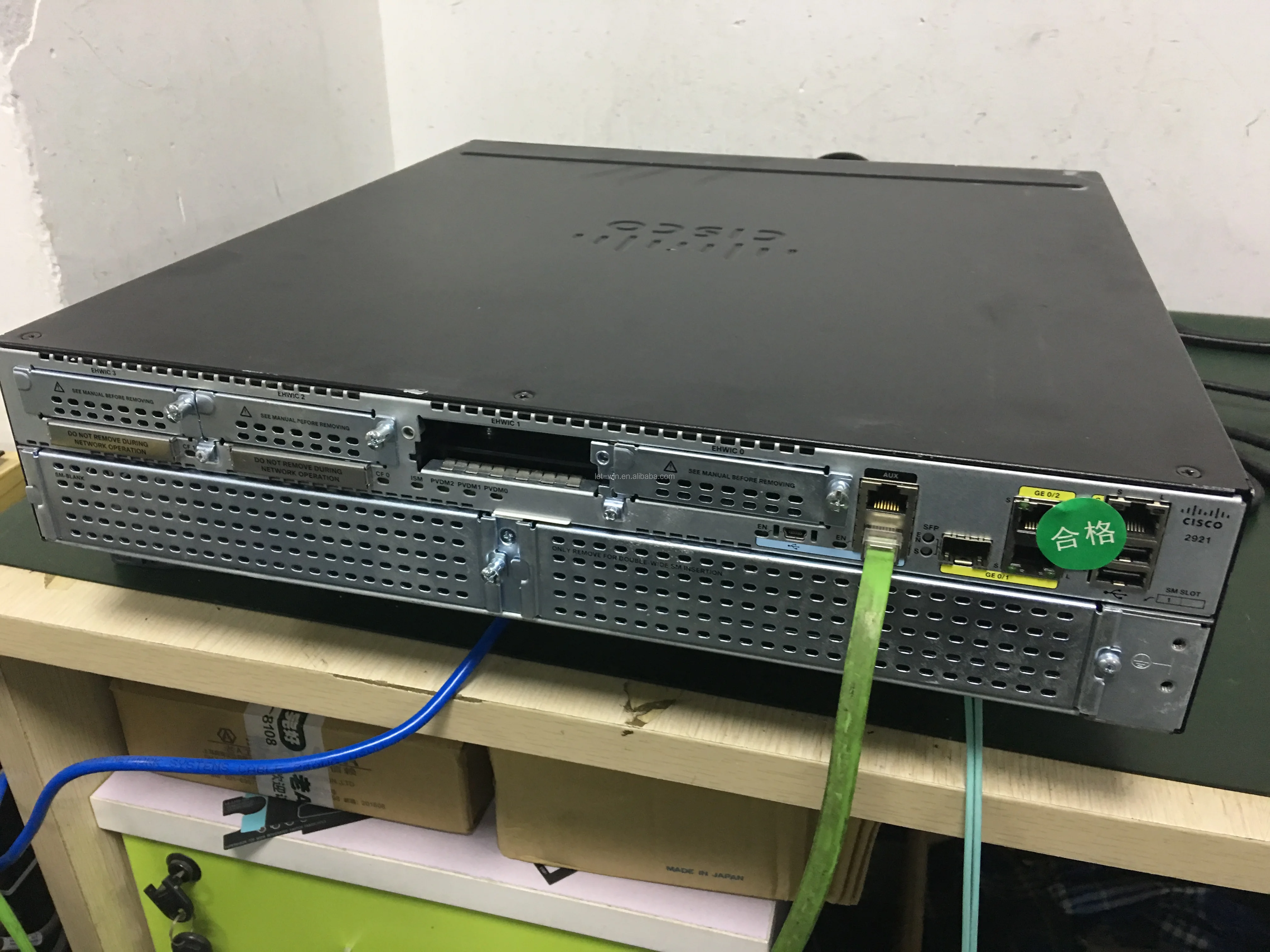 CISCO 2921 Router Loaded HWIC-2T 2x MFT IP Base  *1-YR Warranty 