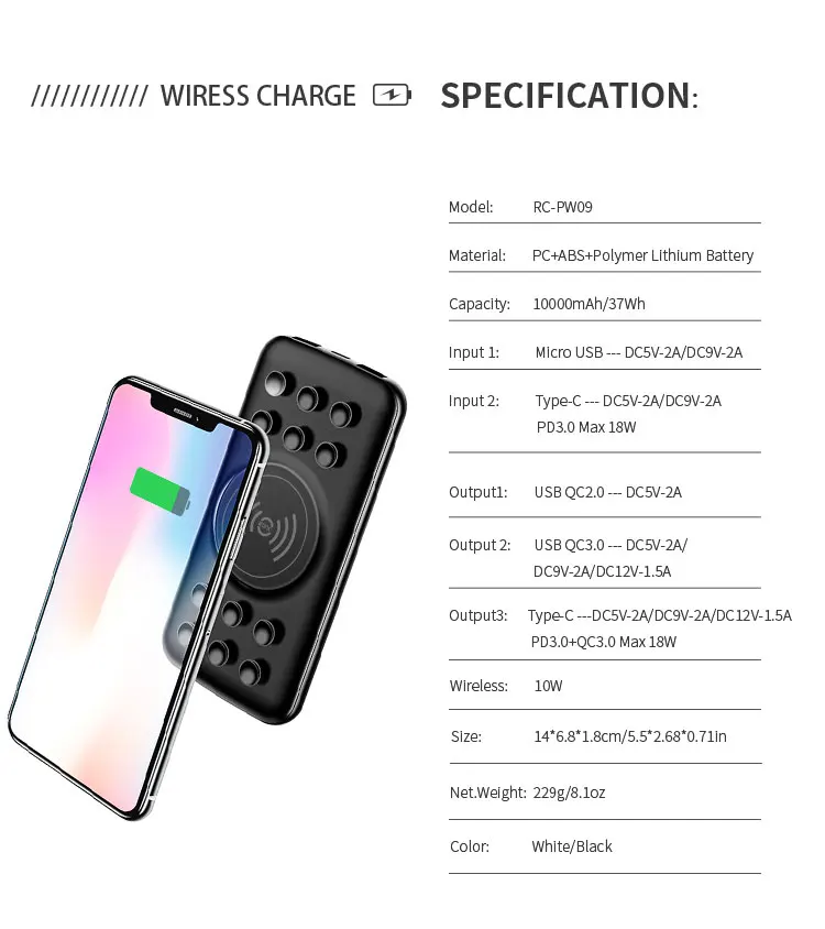Fast Charging Best PVC Board Qi Shared Magnetic Custom Logo Laptop Portable Disposal Mini Mobile Charger Wireless Power Bank - ANKUX.COM