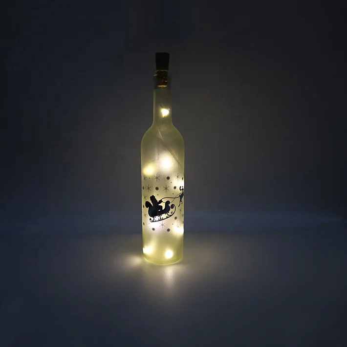 Creative Bedroom Decoration Wine Bottle Battery Holiday Christmas Lights