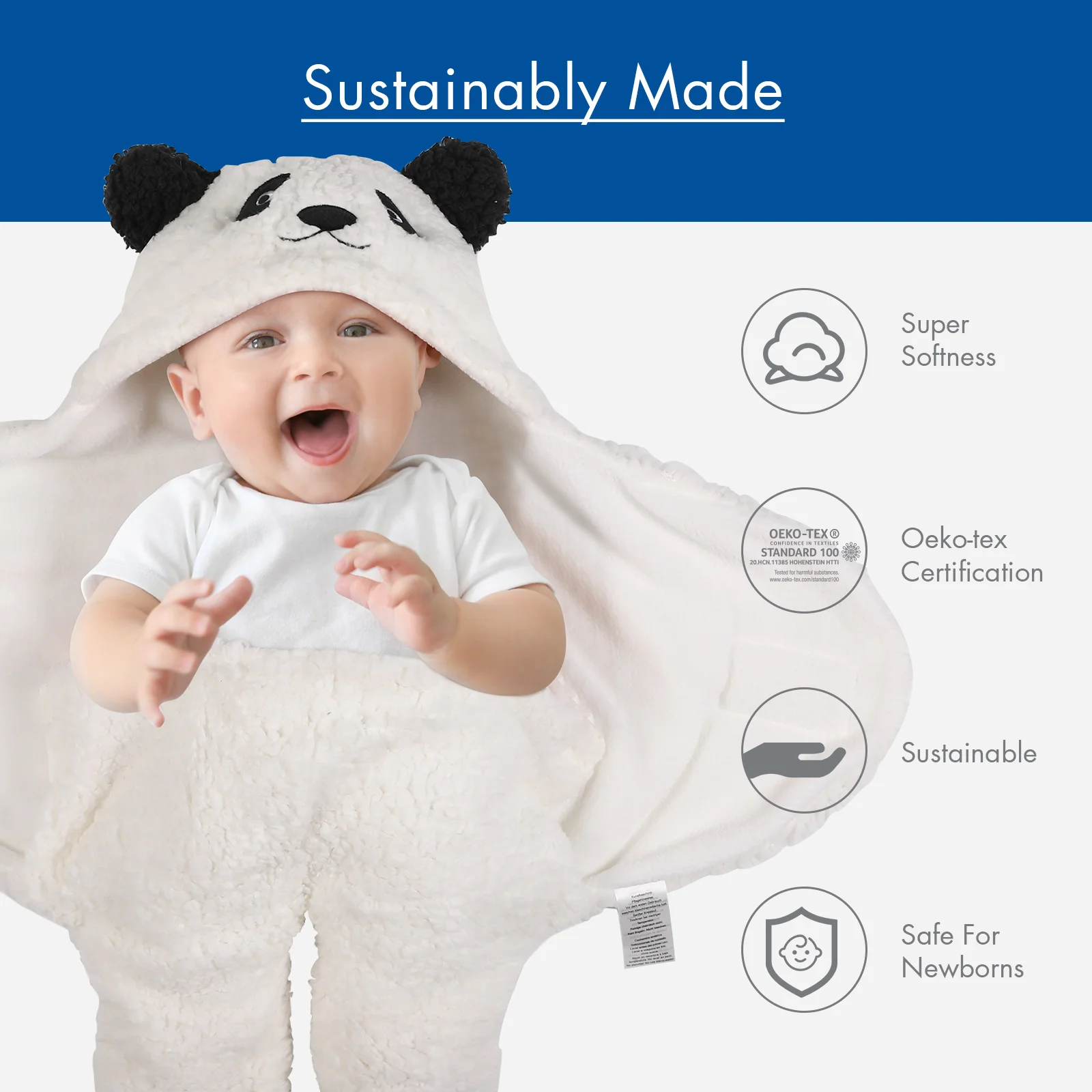 Factory Oem Baby Sleeping Wrap Newborn 03 Months Winter Swaddle