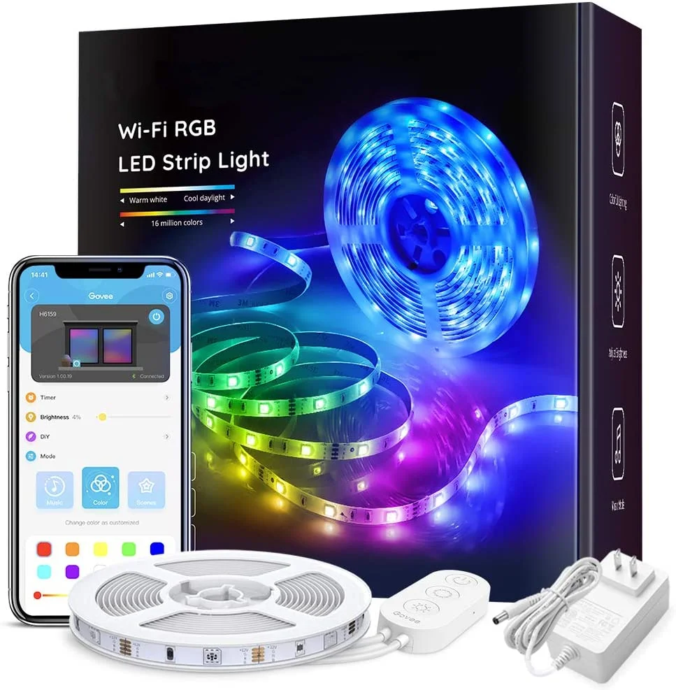 5050 3528 12 V 24 V IR/Blueteeth/WIFI/music sensing intelligent remote flexible RGB waterproof landing LED strip lights