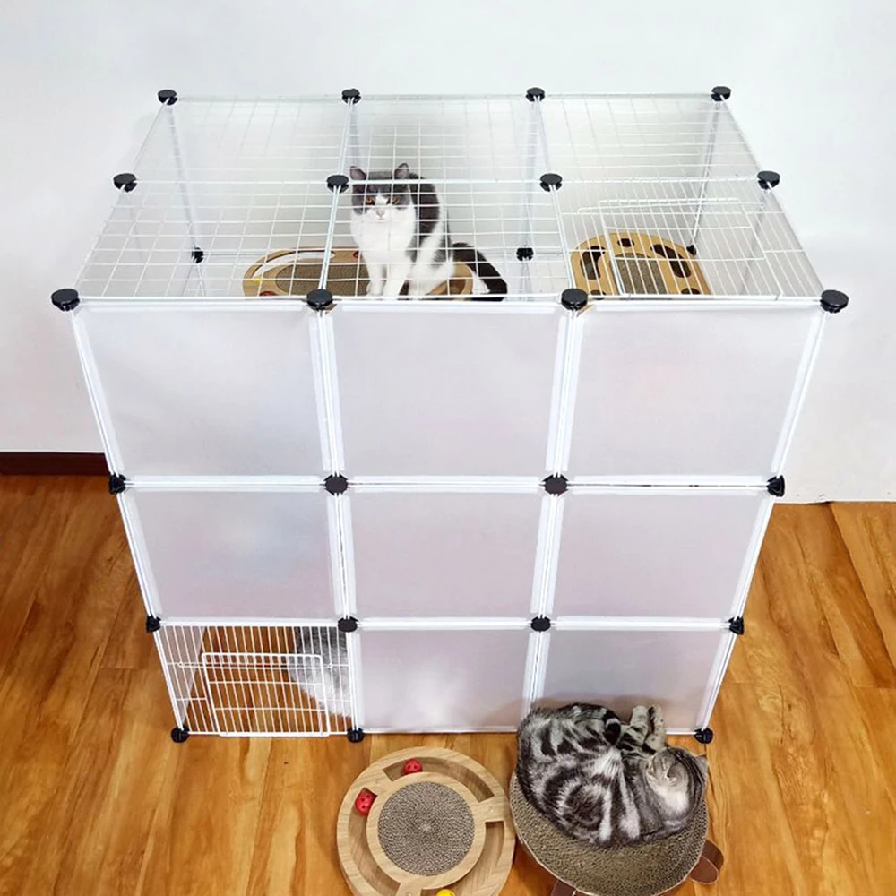 Multifunctional Diy Assembly Cat Cage Family Large House Double Layer