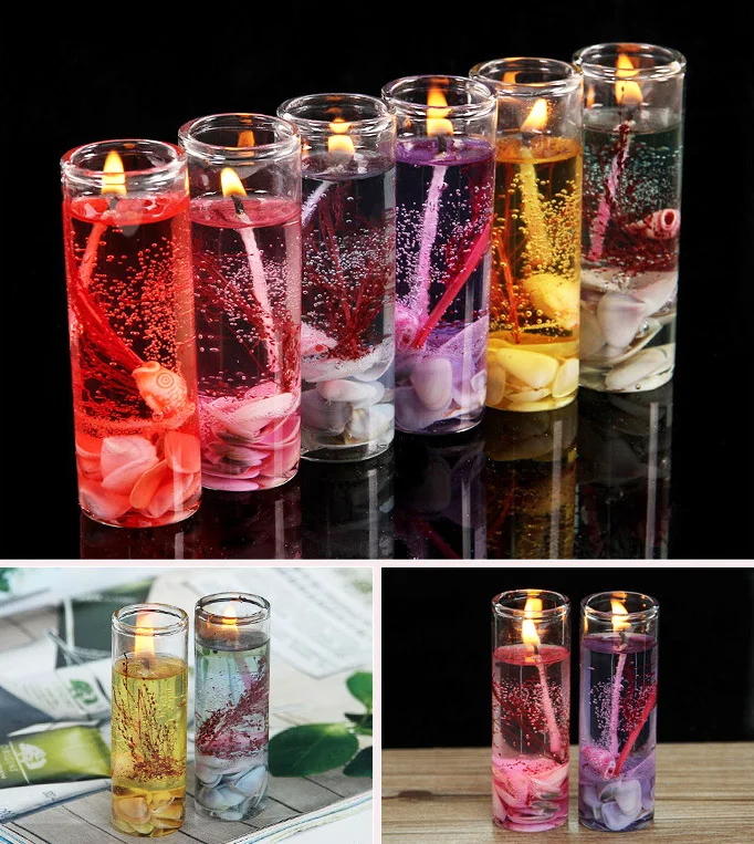 Mini Clear Ocean Candles Valentines Scented Gel Wax Jelly Candle Buy