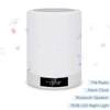 High Quality Bluetooth Speaker with Light Dimmable Night Light LED Bluetooth Speaker support TF Card FM 3.5mm AUX