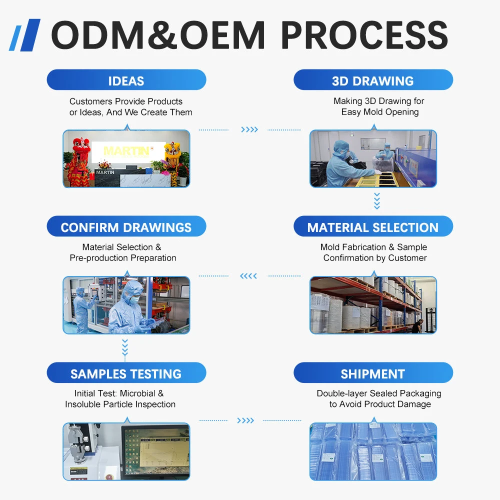 Customized Plastic Tray Sterile Packaging Tray Vacuum Formed Tray for Medical Instrument