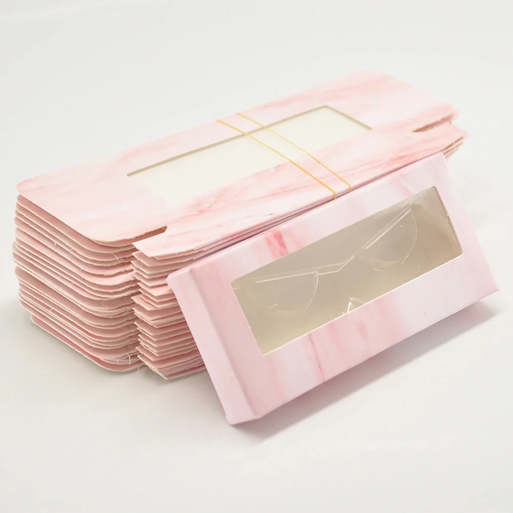 

Luxury white glitter quare eyelash box packaging custom logo cute eyelash packaging box with tray et empty box whole,500 Pieces, Cmyk