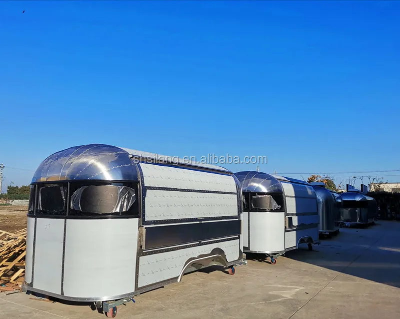 airstream food trucks food cart for pizza/crepe/hot dog snackmachines Germany/France/UK standard food trailer factory