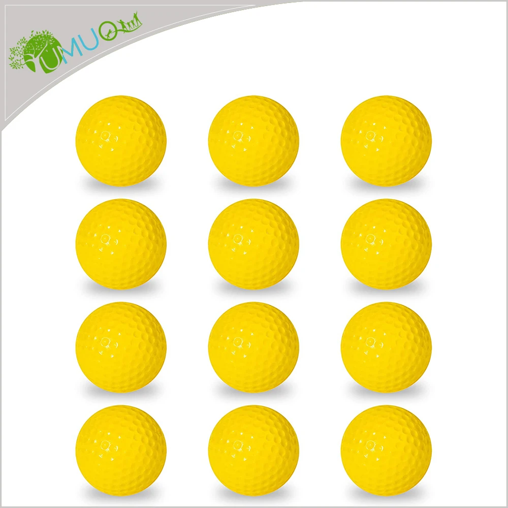 Yumuq 12 Pack Soft Foam Golf Practice Balls With Official Size For