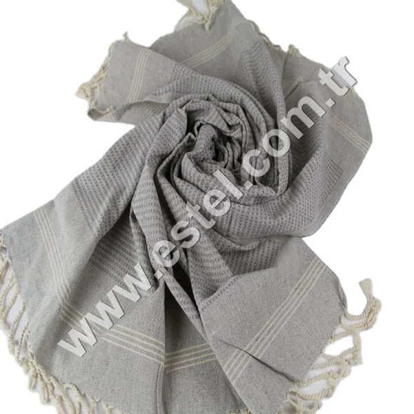 Daphne Light Grey Turkish 100 Natural Cotton Towels Multipurpose