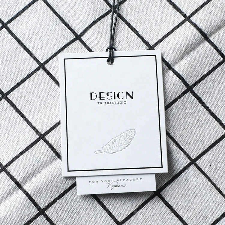 Custom Labels For Cloth Custom Logo Recycled Hang Tags Baby Romper Iron