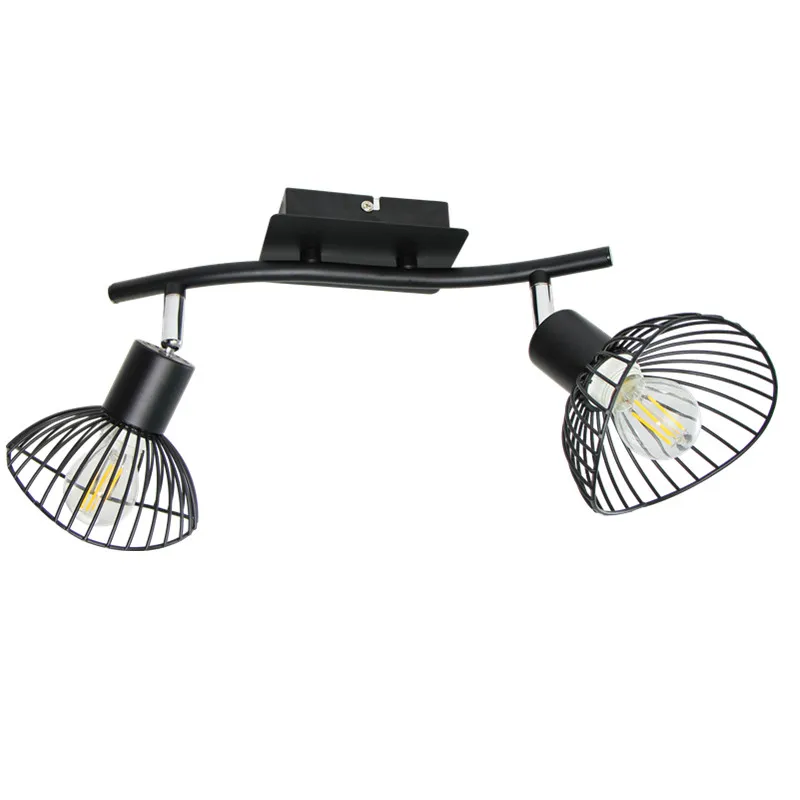 Modern Art Deco Ceiling Spotlight  2 mental Round E14 Max. 2 x 40 Watt Indoor Lighting/Lights/Lamps/Living