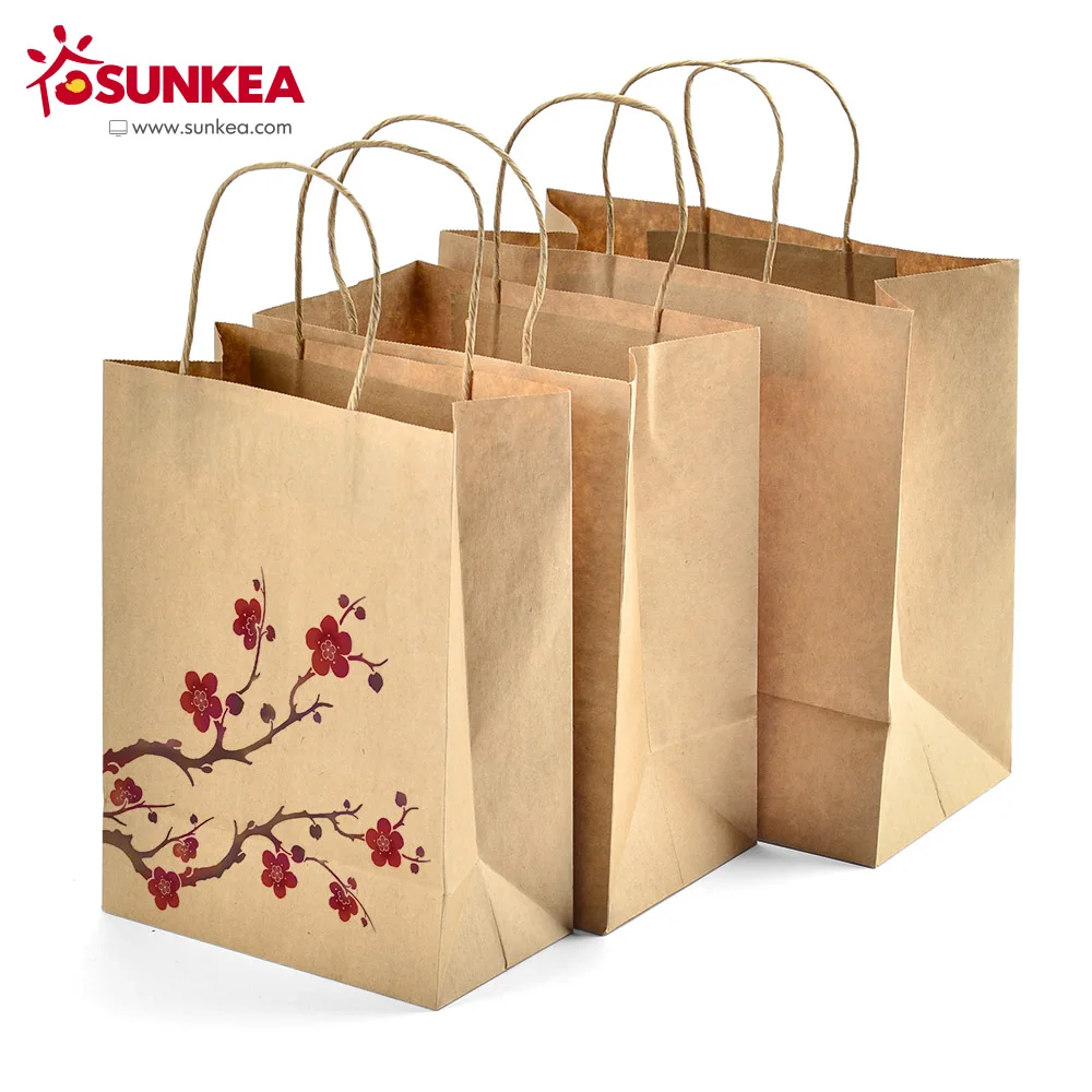 pink kraft paper bolsas