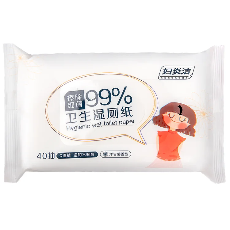 
Safety Flushable Biodegradable Intimate Feminine Hygiene Wipes Cleaning 