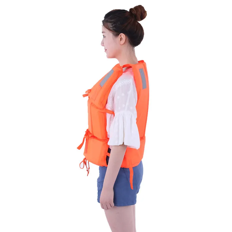 高品质的个性化橙色泡沫救生衣海洋救生衣成人