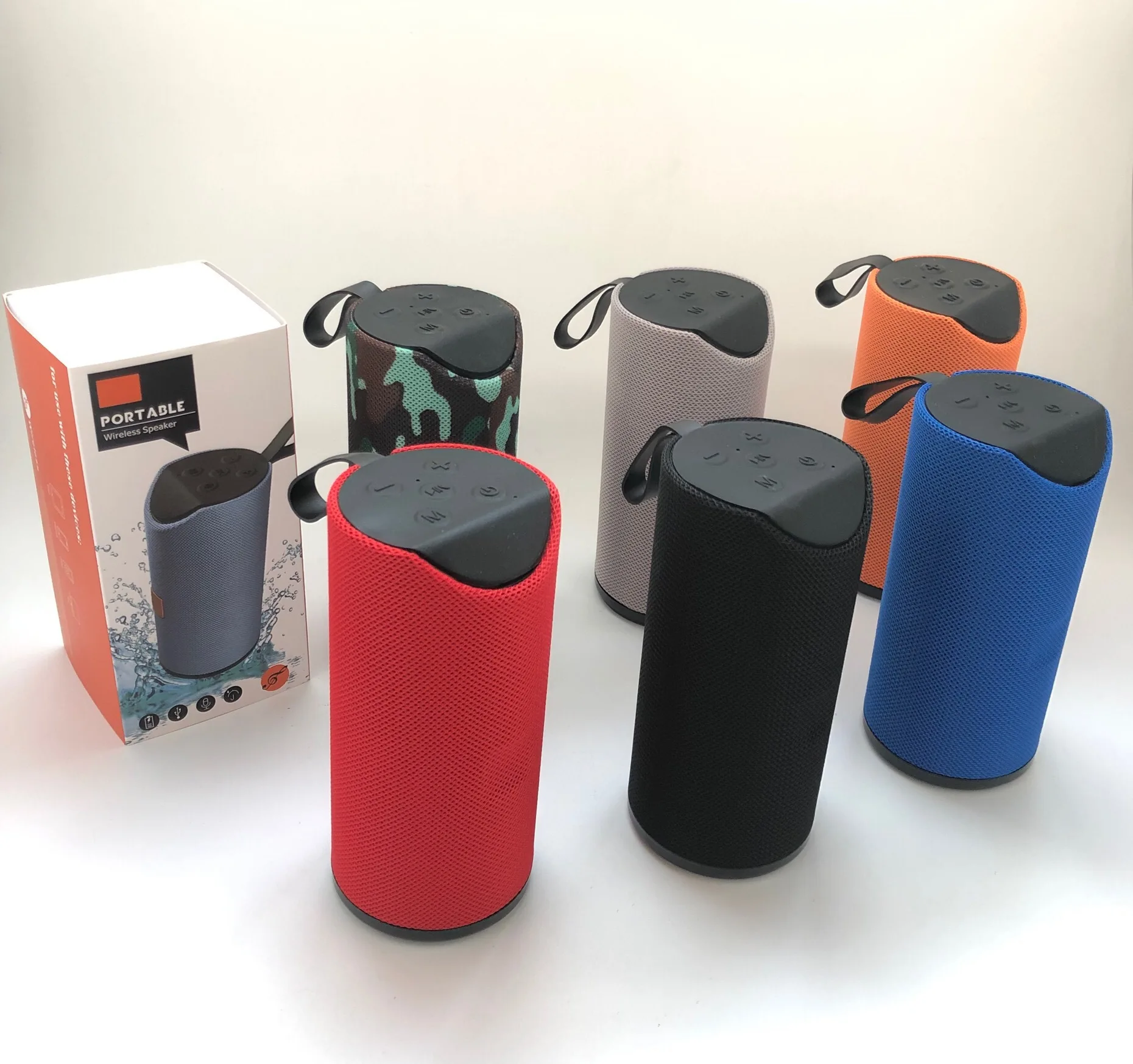TG113 Wireless Speaker FM radio Music Player Portable Bass Stereo Subwoofer waterproof Outdoor Blue tooth Speaker - ANKUX.COM