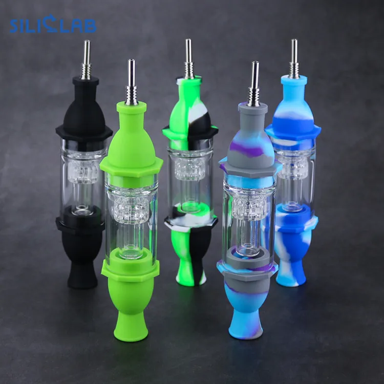 Wholesale Silicone Oil Burner Smoking Pipe Weed Nectar Concentrate