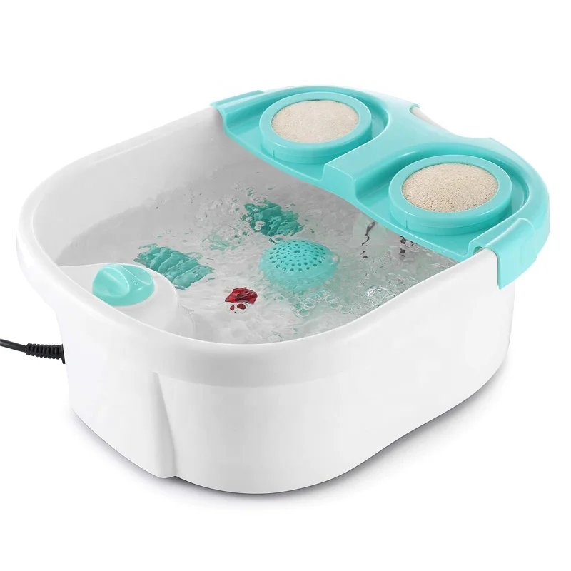 Hot Sale Electric FDA Mini Heat Infrared Foot Spa Massager with Bubble& Red Light Function