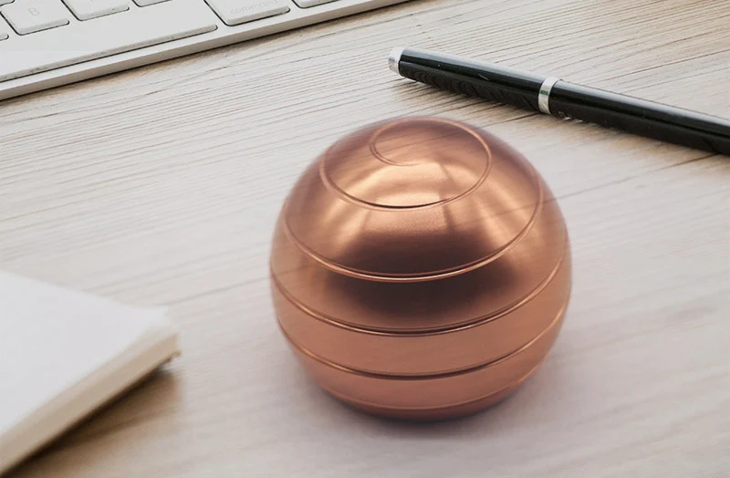 Metal Spherical Gyroscope Rotating Desktop Ball 54mm Buy Fun Toys For