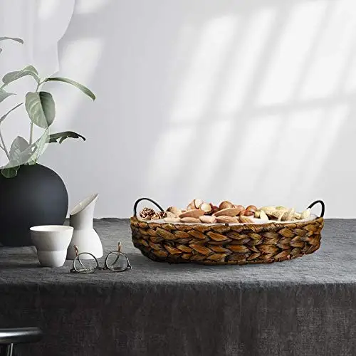 Ceramic Serving Dish Tray with Round Bamboo Pattern Customizable Logo Minimalist White Porcelain Tableware for Home Party Use supplier