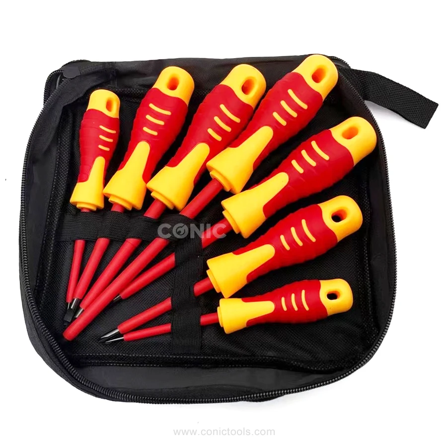 Multifunction Electrician Insulated Screw Driver Bit Set Resistant To