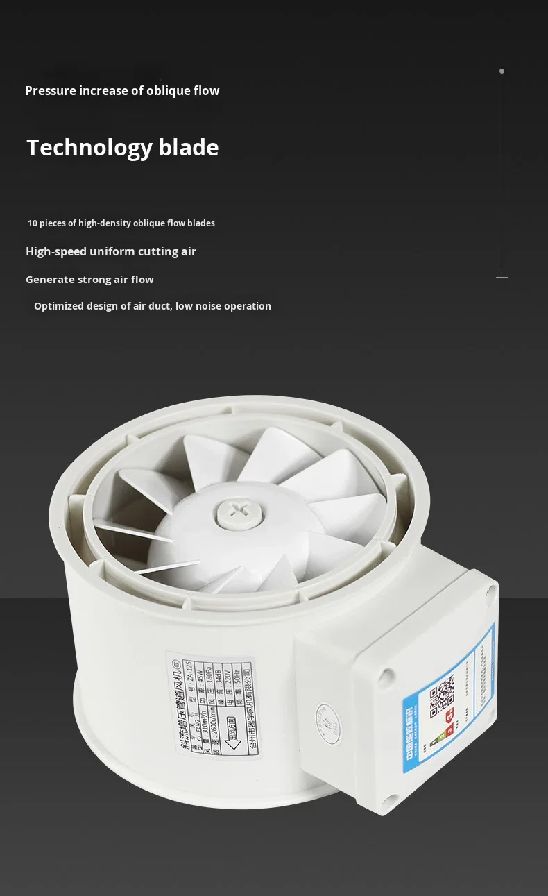 Powerful Circular Duct Fan, 4", 5", 6", 8"inch - detail 16