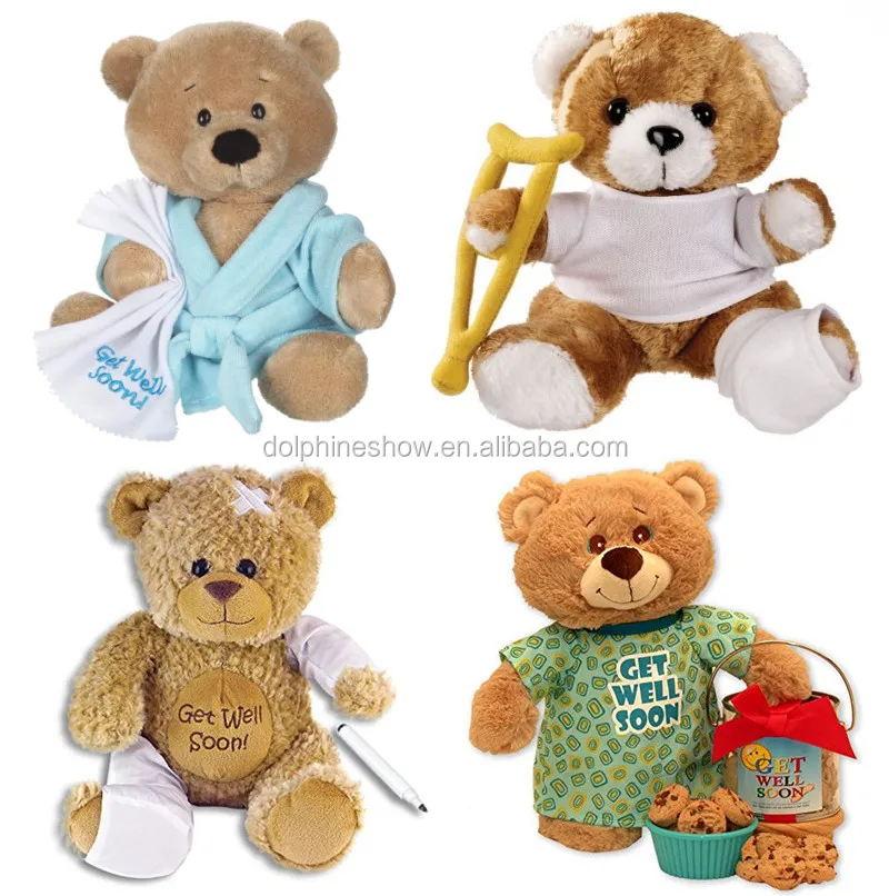 Source get well soon hospital patient gifts teddy bear custom cute