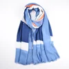 Wholesale 2020 latest muslim long hijab high quality plain colors patchwork print soft ladies cotton scarf