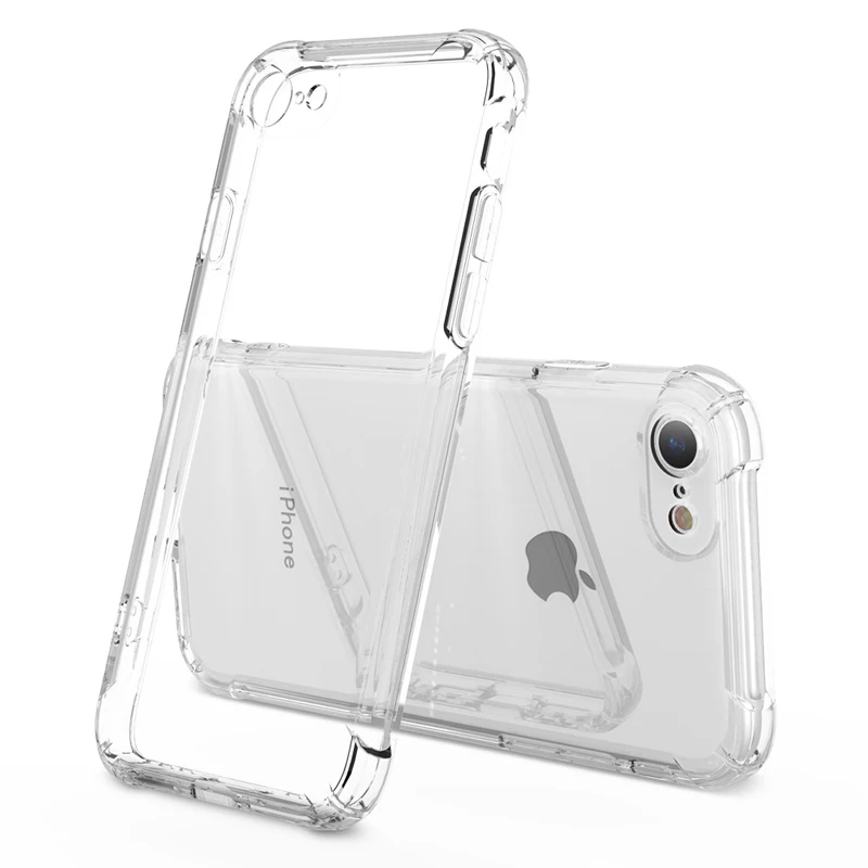Shockproof Bumper Tpu Clear Back Mobile Phone Case For Iphone Se 2