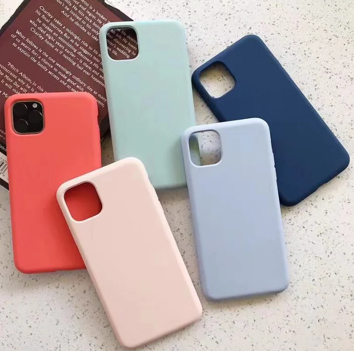 新款婴儿皮肤柔软 tpu 液体硅胶保护套 iphone 11 手机